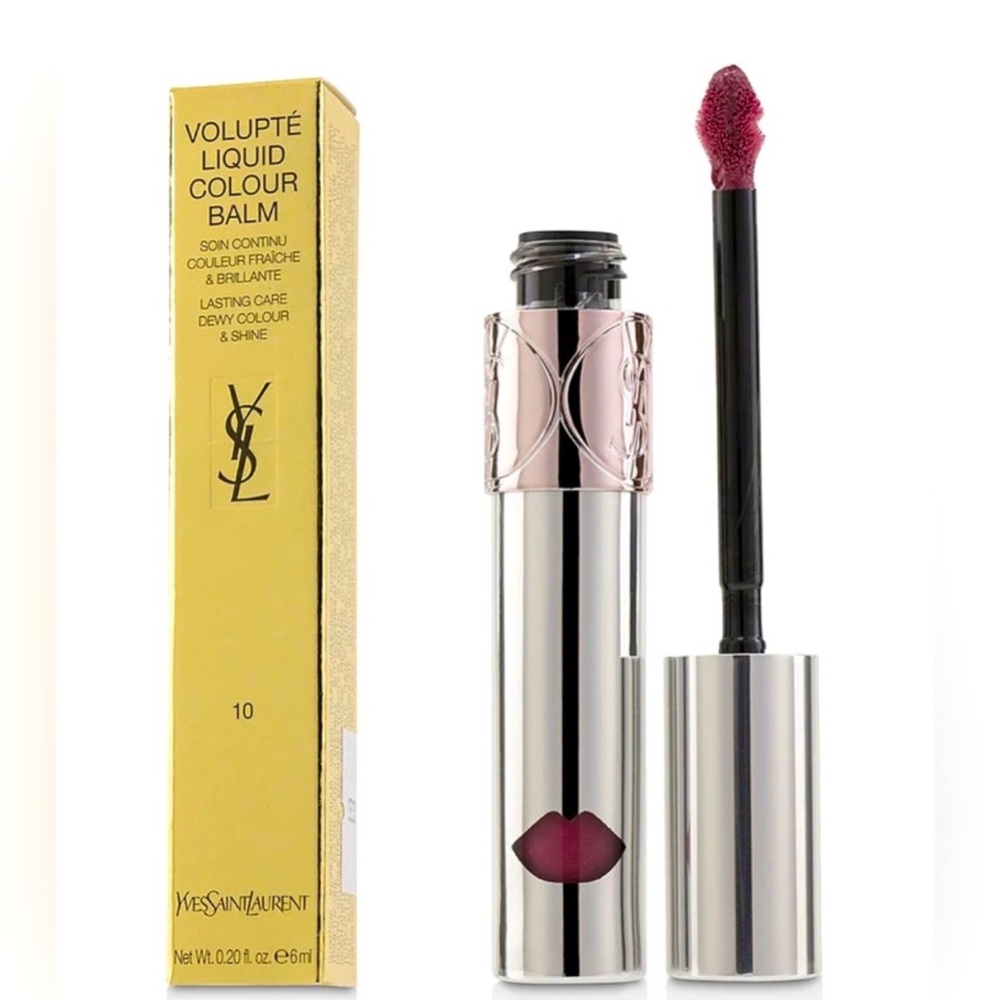 YSL Yves Saint Laurent Volupte Liquid Color Balm No #10 - Devour Me Plum